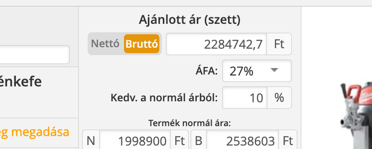 Árajánlat: kedvezmény a kategória nélküli termékeknél is